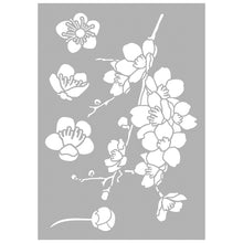 Lade das Bild in den Galerie-Viewer, Stencil Kirschblüten DIN A4 5-teilig
