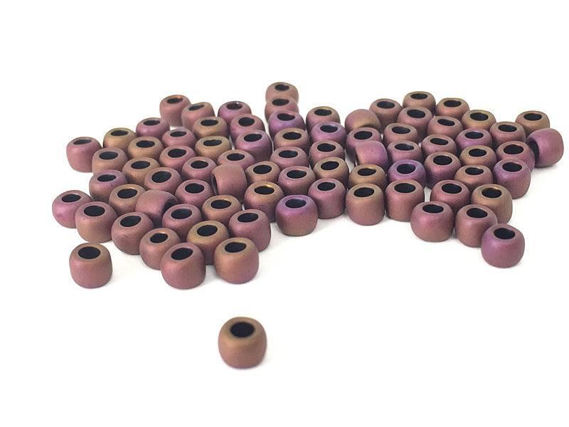 TOHO Beads / Rocailles 6/0 - 4 mm in flieder metallic matt - 10g
