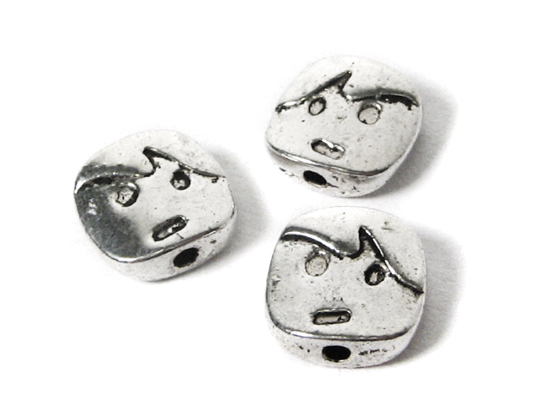 Metallperlen Spacer “Gesicht“ 10.5 mm - 5 Stück