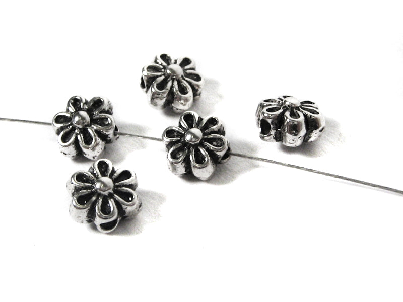 Metallperlen Spacer “Blüten“ 6 mm - 20 Stück
