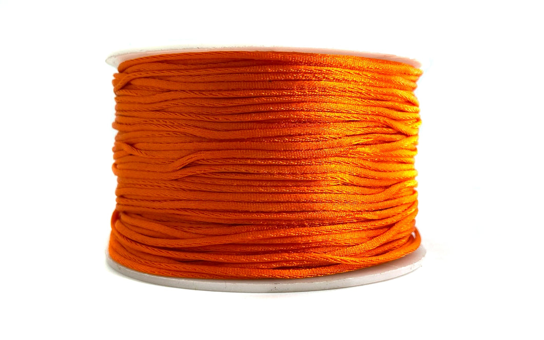Nylonfaden / Nylonkordel 1mm stark in orange - 1 Rolle ca. 90 Meter