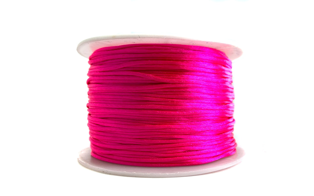 Nylonfaden / Nylonkordel 1mm stark in pink - 1 Rolle ca. 90 Meter