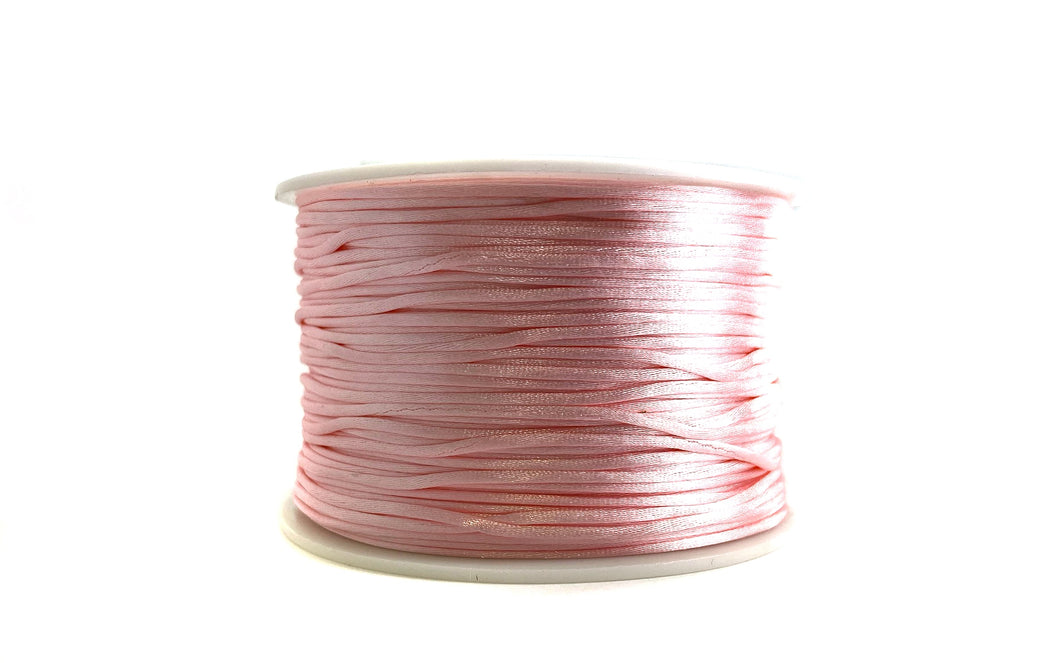Nylonfaden / Nylonkordel 1mm stark in rosa - 1 Rolle ca. 90 Meter