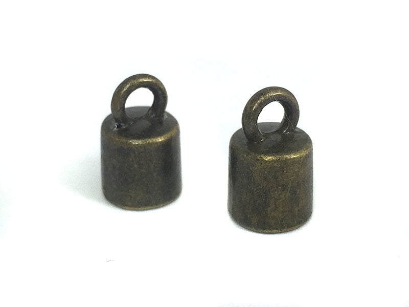 Endkappen für Bänder 12x8mm in bronzefarben