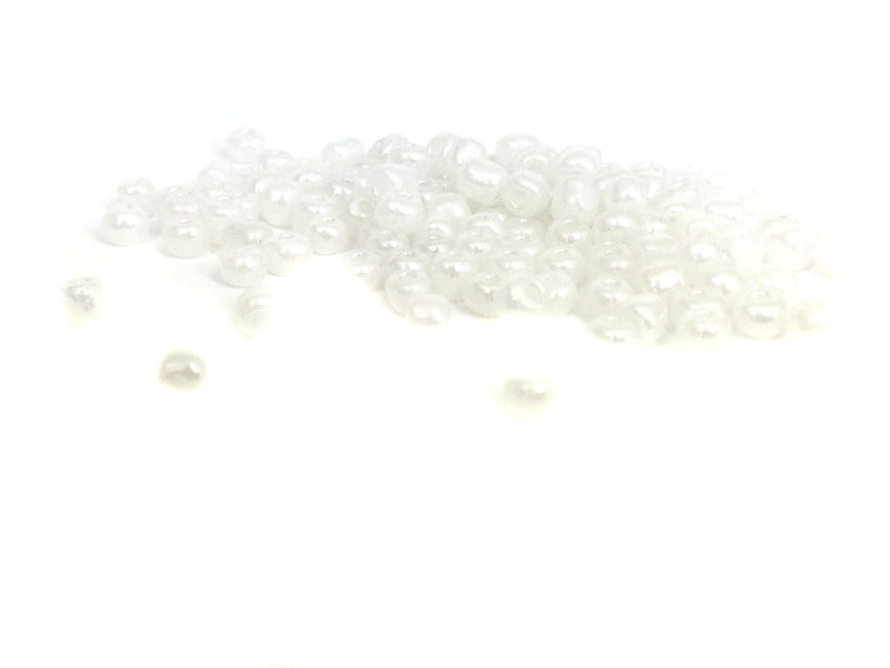 Rocailles Perlen perlisiert in weiß - 6/0 - 20 Gramm