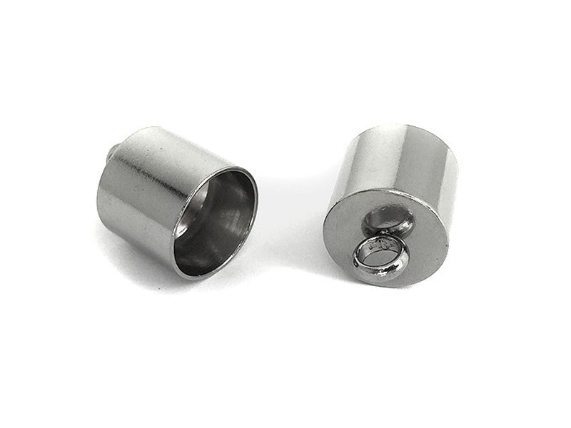 Endkappen aus Edelstahl für 8 mm Bänder 9x13 mm - 2 Stück