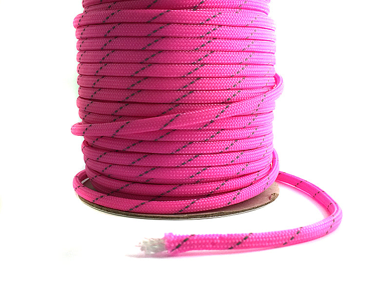 Paracord Flechtschnur von EFCO 4mm, reflektierend in pink