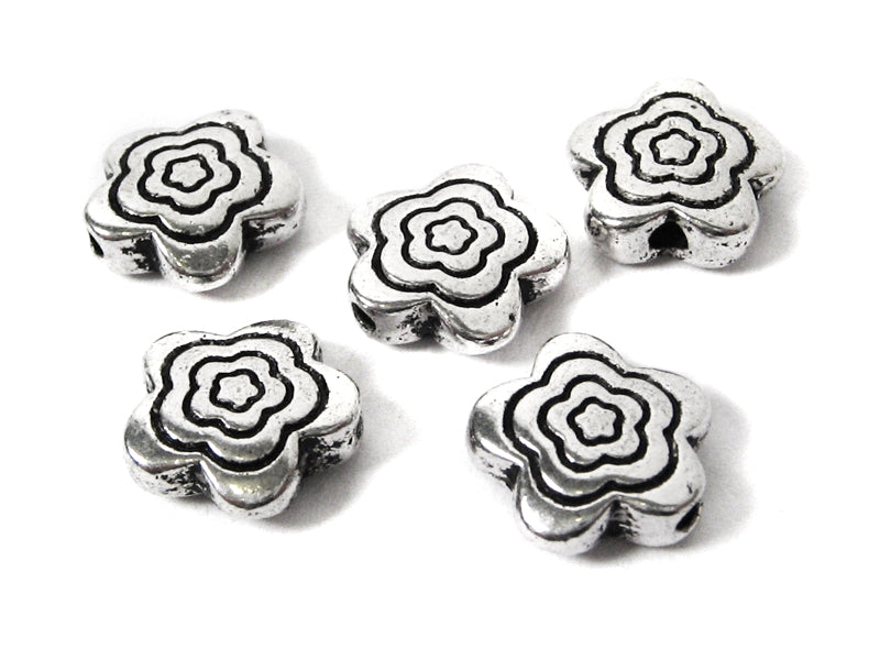 Metallperle Spacer “Blumen“ 11 mm - 10 Stück