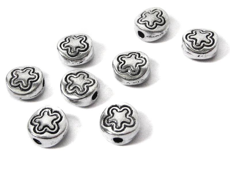 Metallperlen Spacer Buttons “Blume“ 6,5 mm - 10 Stück