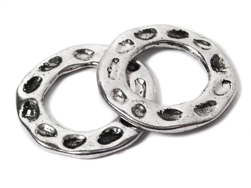 Metallperlen Spacer “Ringe“ 24 mm - 2 Stück