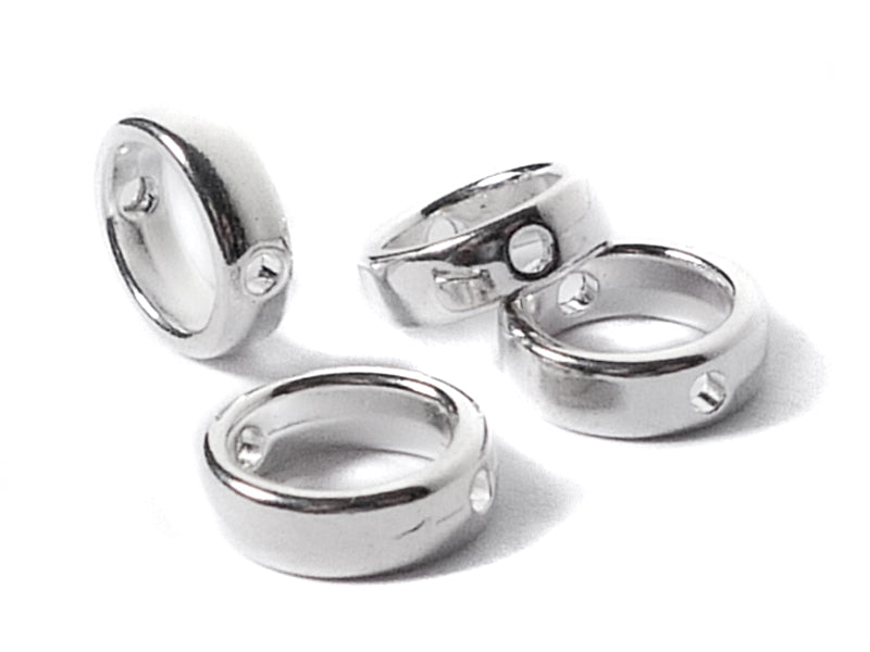 Metallspacer Metallperle “Ring“ 12x4 mm - 5 Stück