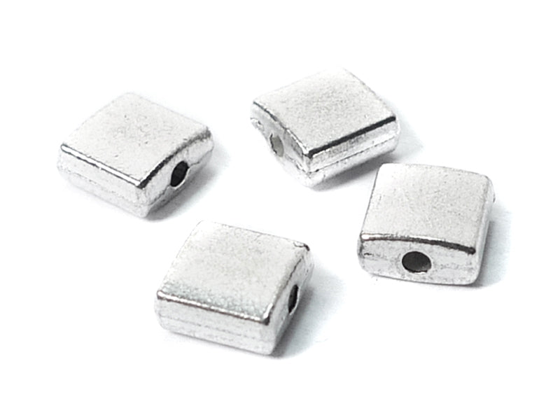 Metallperlen Spacer “Quadrat“ 7 x 7 mm - 10 Stück