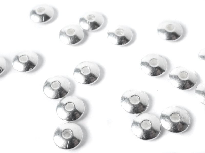 Metallperlen Spacer “Rondellen“ 6,5 mm - 20 Stück