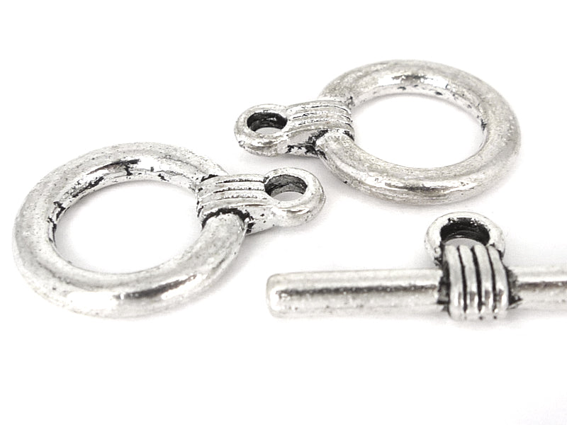 Toogle-Verschluss “Ring“ 15 x 20 mm - 2 Stück