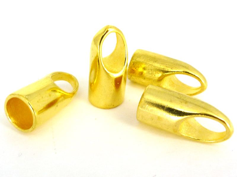 Endkappen Metallkappen für Bänder 5.5mm goldfarben
