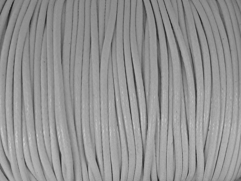 Baumwoll Kordel Korean Wax Cord 2mm in weiß - 5 Meter
