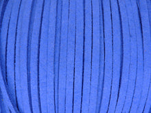 Lade das Bild in den Galerie-Viewer, Alcantaraband / Velourband in königsblau 3 mm
