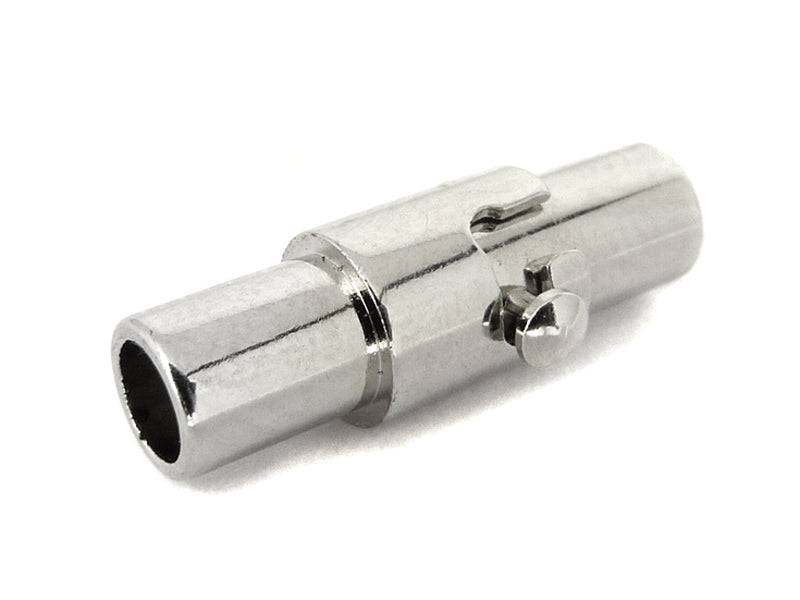 Magnetverschluss / Steckverschluss für Bänder 3mm - (platinfarben)