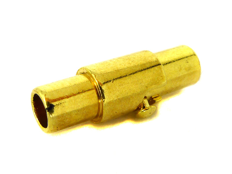 Magnetverschluss / Steckverschluss für Bänder 3mm - (goldfarben)