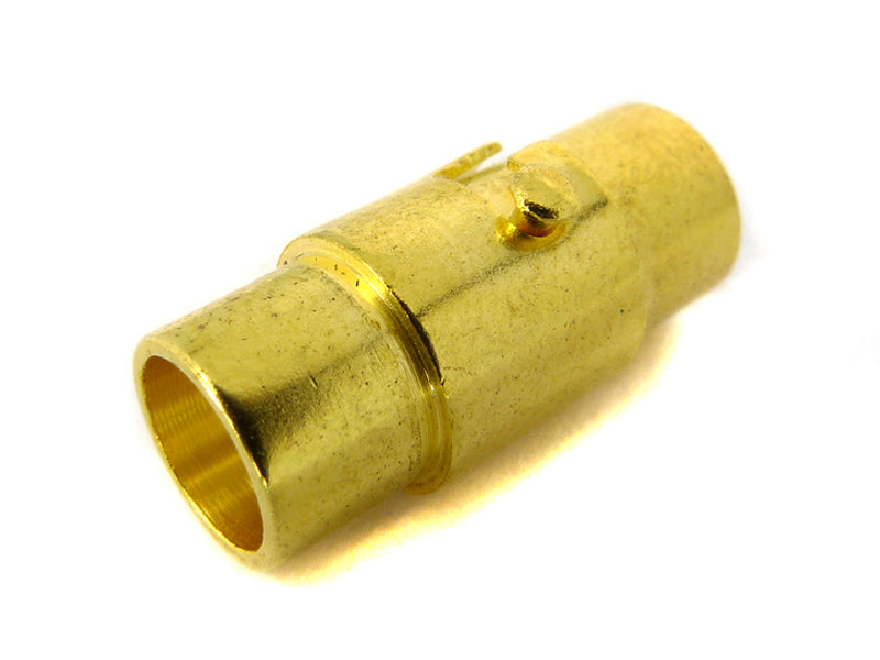 Magnetverschluss / Steckverschluss für Bänder 5mm - (goldfarben)