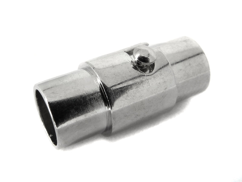 Magnetverschluss / Steckverschluss für Bänder 5mm - (platinfarben)