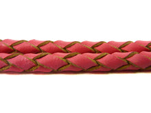 Lade das Bild in den Galerie-Viewer, Boloband / geflochtenes Lederband in pink 3mm
