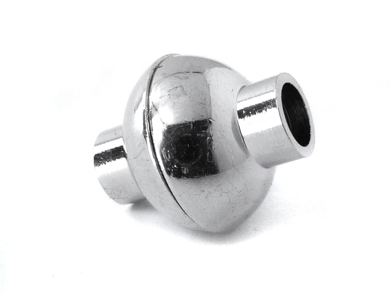 Magnetverschluss “Kugel“ für Bänder 4 mm in platinfarben - 1 Stück