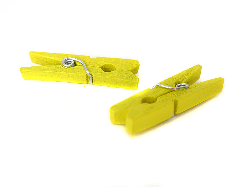 Holzklammern / Wäscheklammern von EFCO 30 mm in gelb - 40 Stück